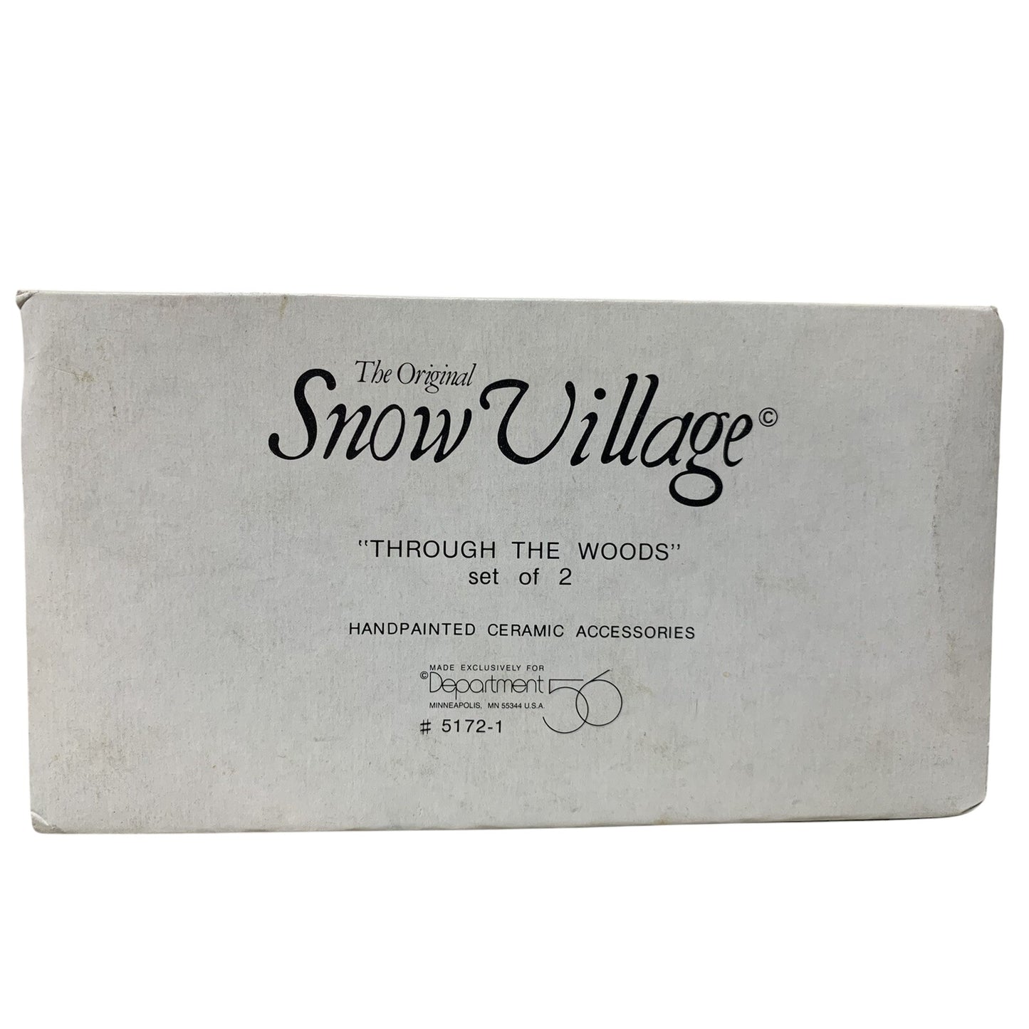 1990 Through the Woods – Set of 2 (Department 56) 1199317