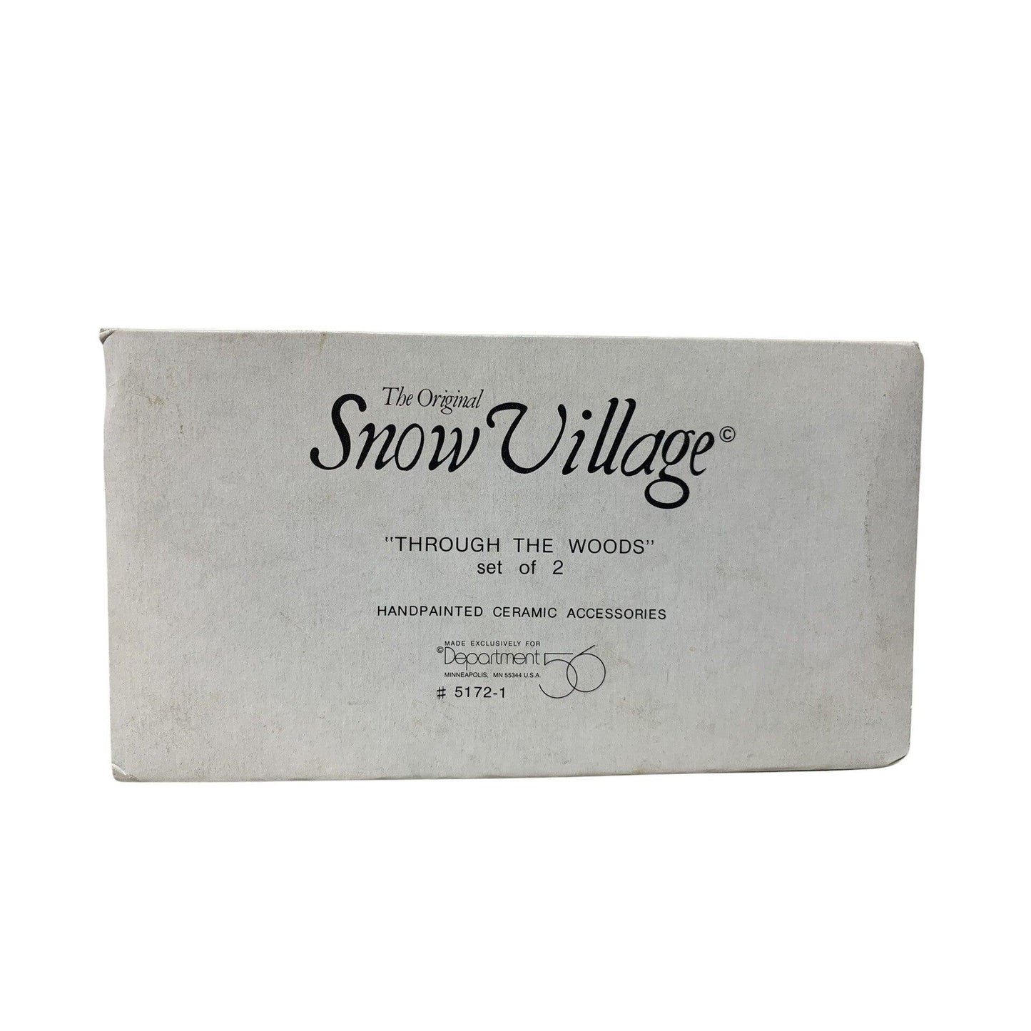 1990 Through the Woods – Set of 2 (Department 56) 1199317