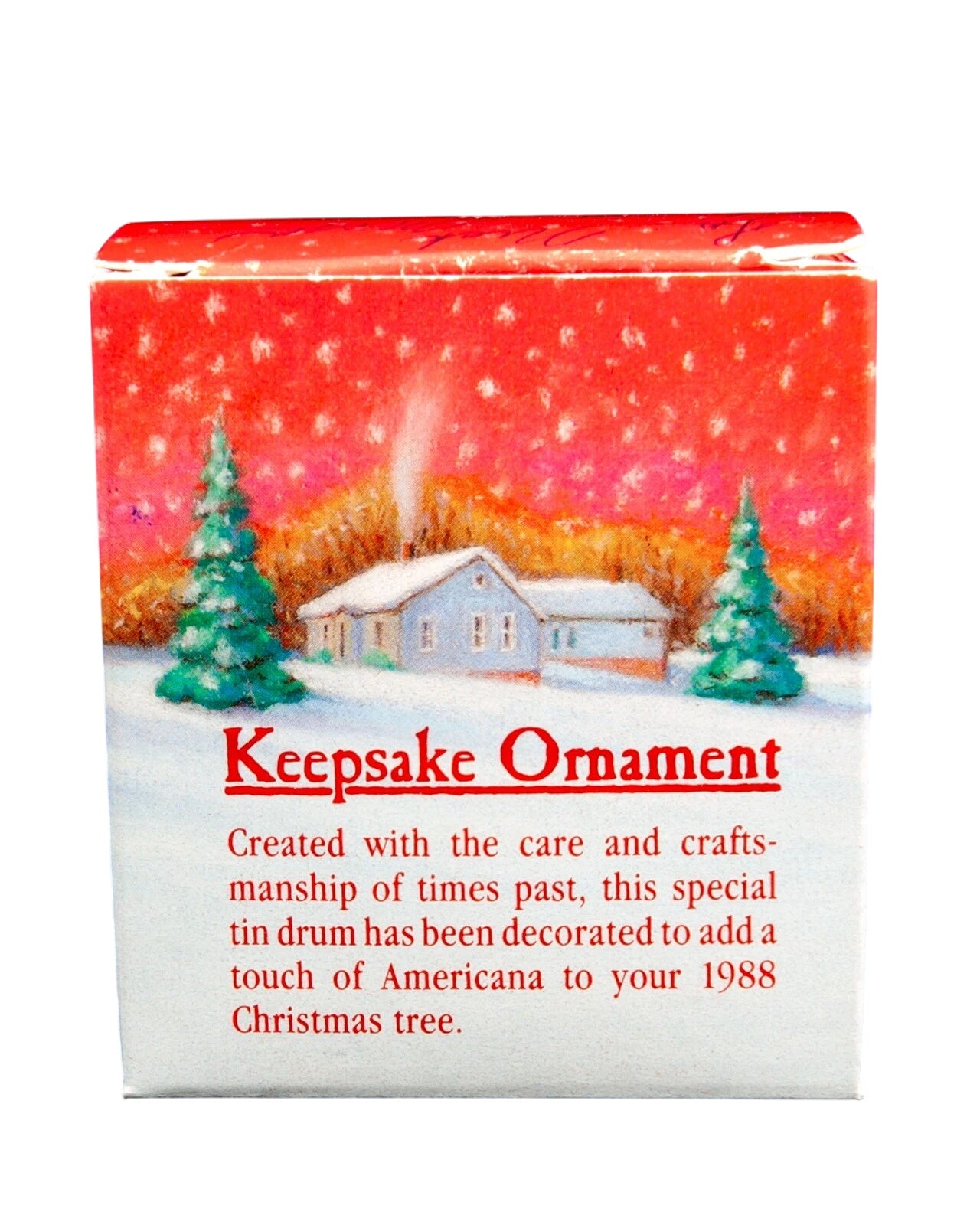 1988 Americana Drum Hallmark Ornament (Drummer) QX4881