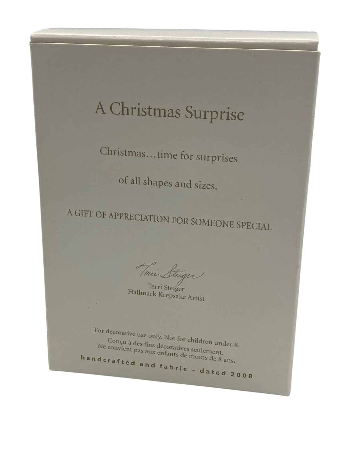 2008 A Christmas Surprise Hallmark Ornament (Mittens) AD4300AI