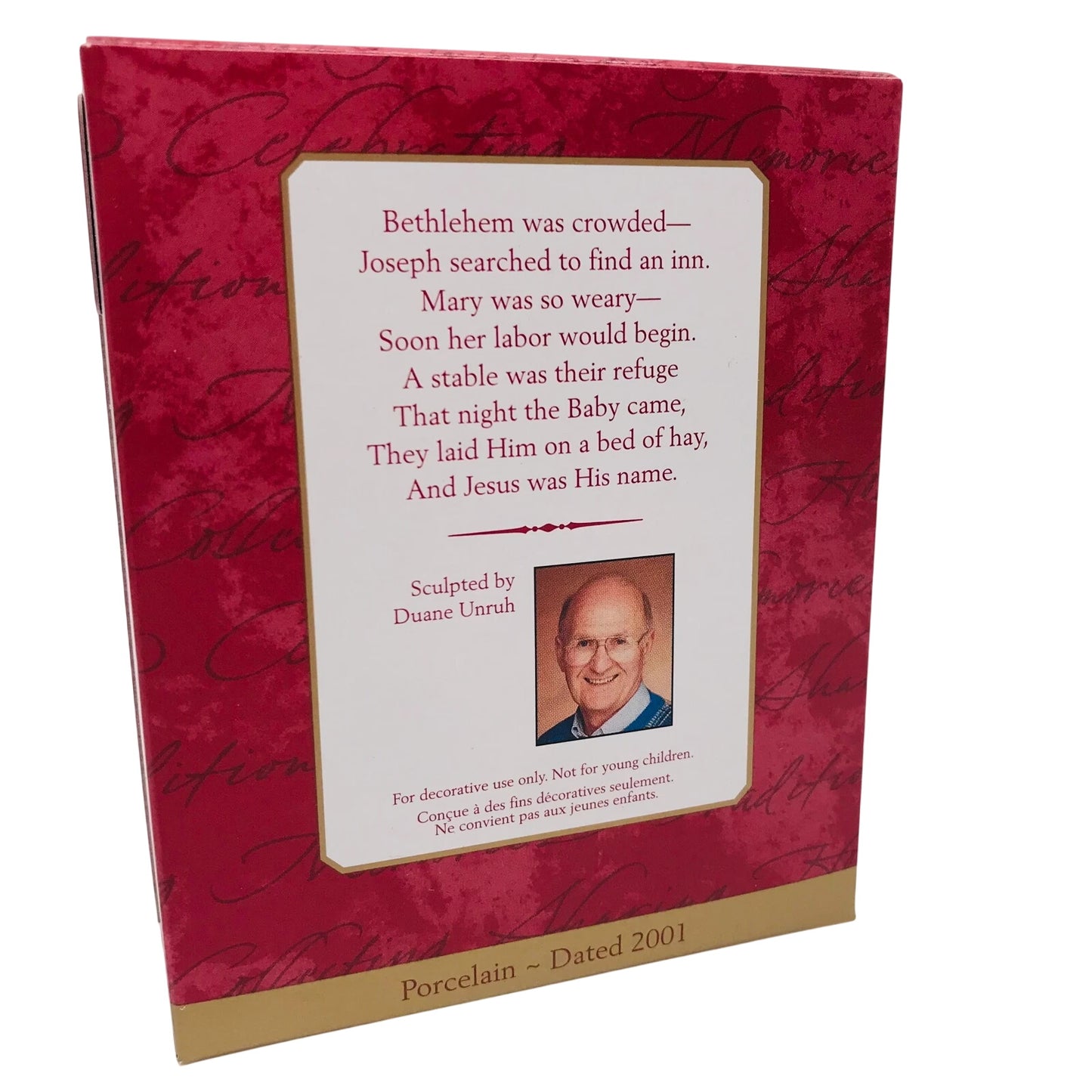 2001 Mary and Joseph Hallmark Ornament (Angels) QX8195