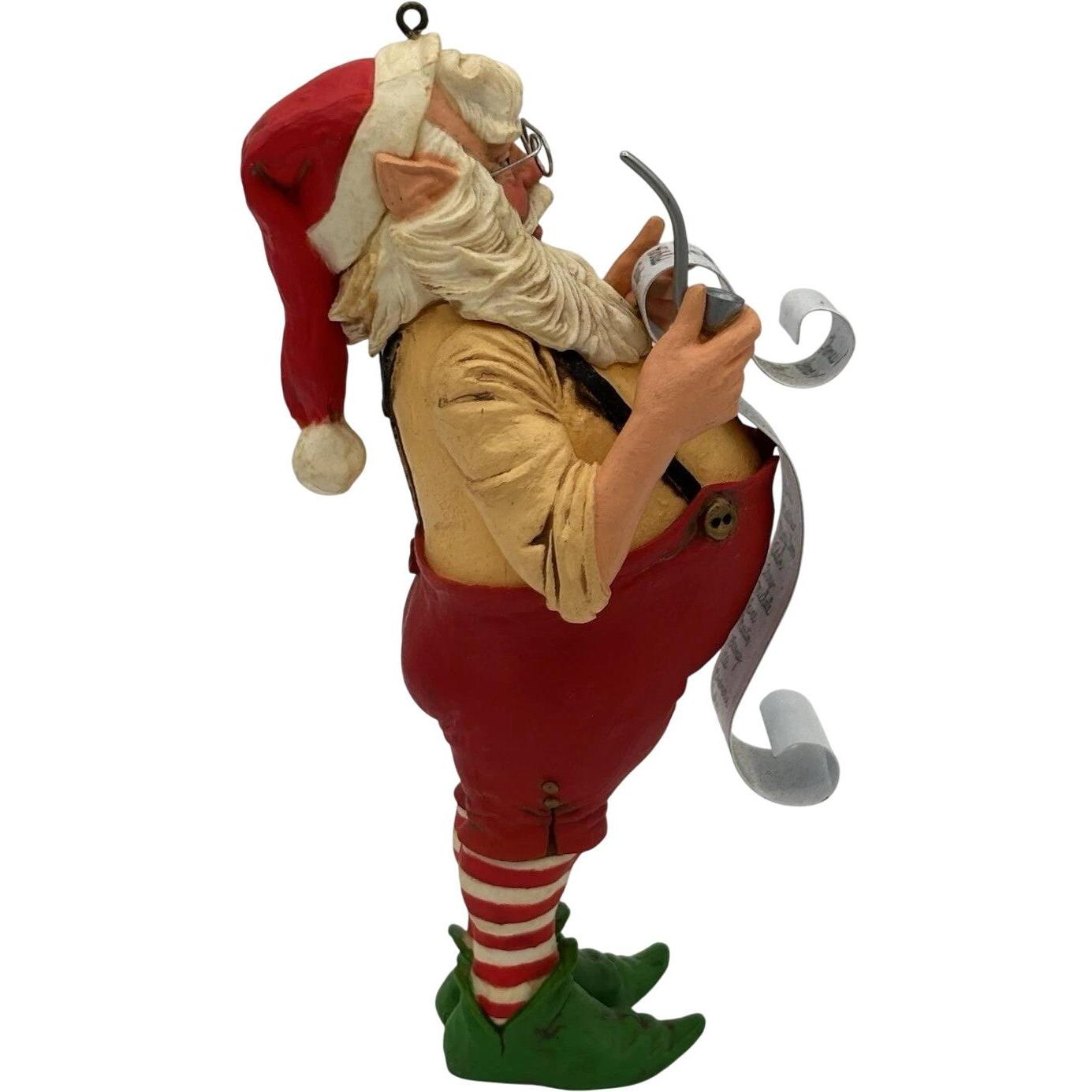 1980 Checking it Twice Hallmark Ornament (Santa Claus) QX1584