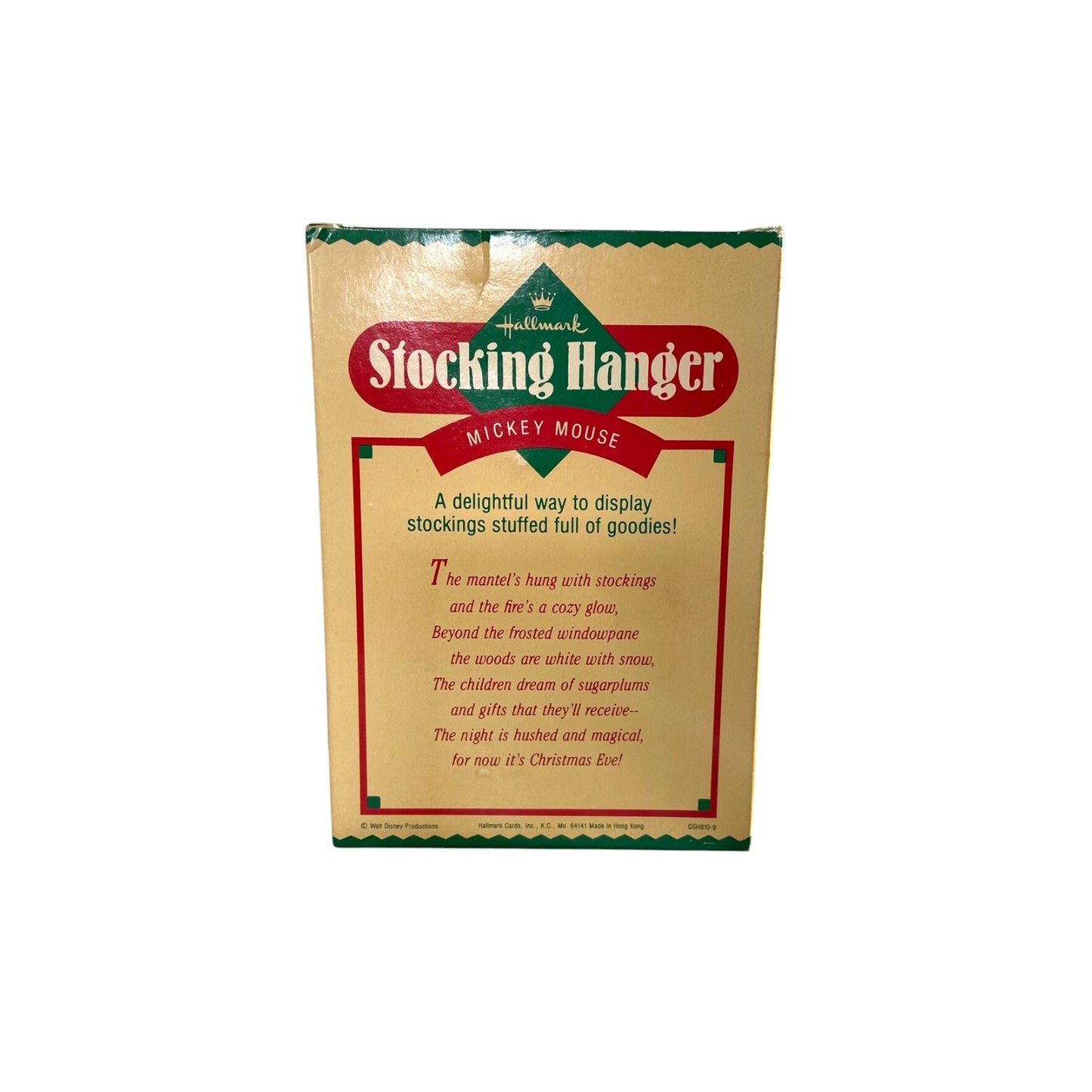 1980 Vintage Mickey Mouse - Stocking Hanger (Mickey Mouse) Hallmark Ornament QSH810-9 Image6