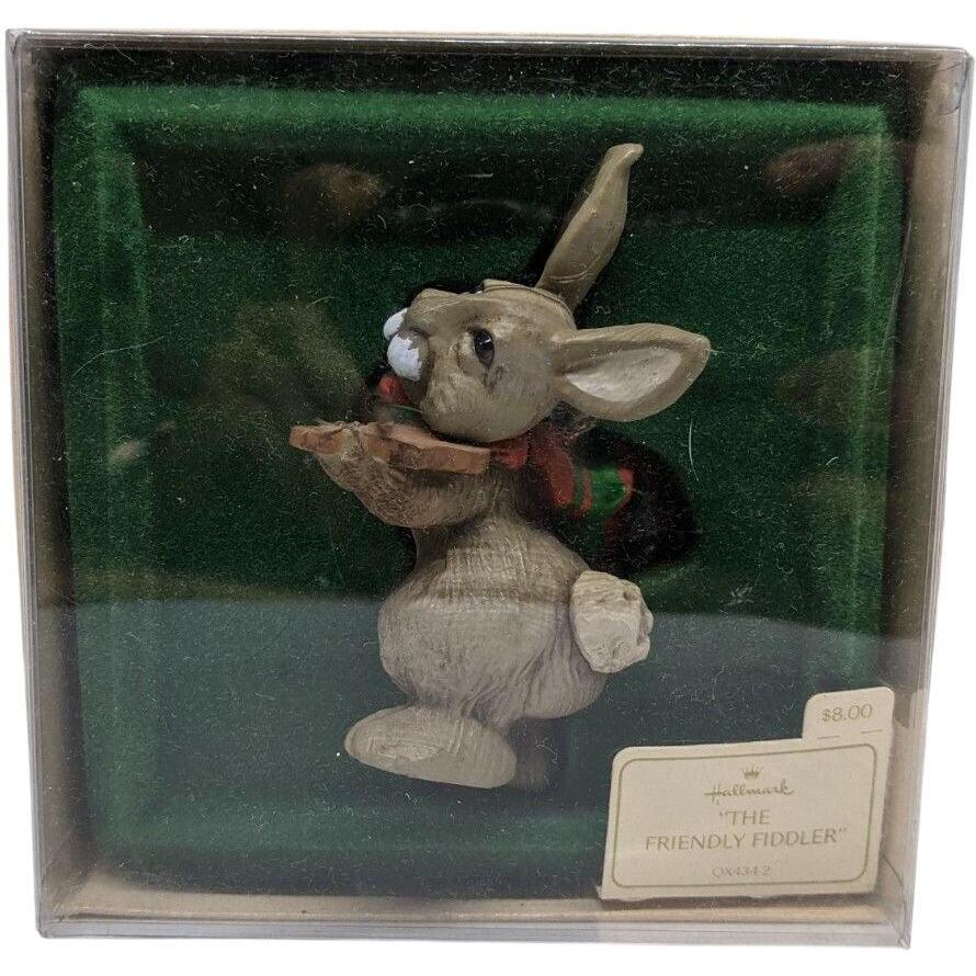 1981 The Friendly Fiddler Hallmark Ornament (Bunny) QX4342