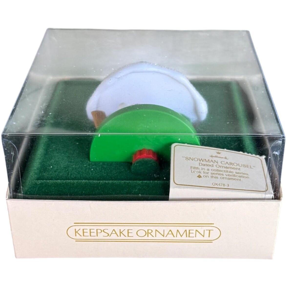 1982 Snowman Carousel Hallmark Ornament (Carousel) QX4783