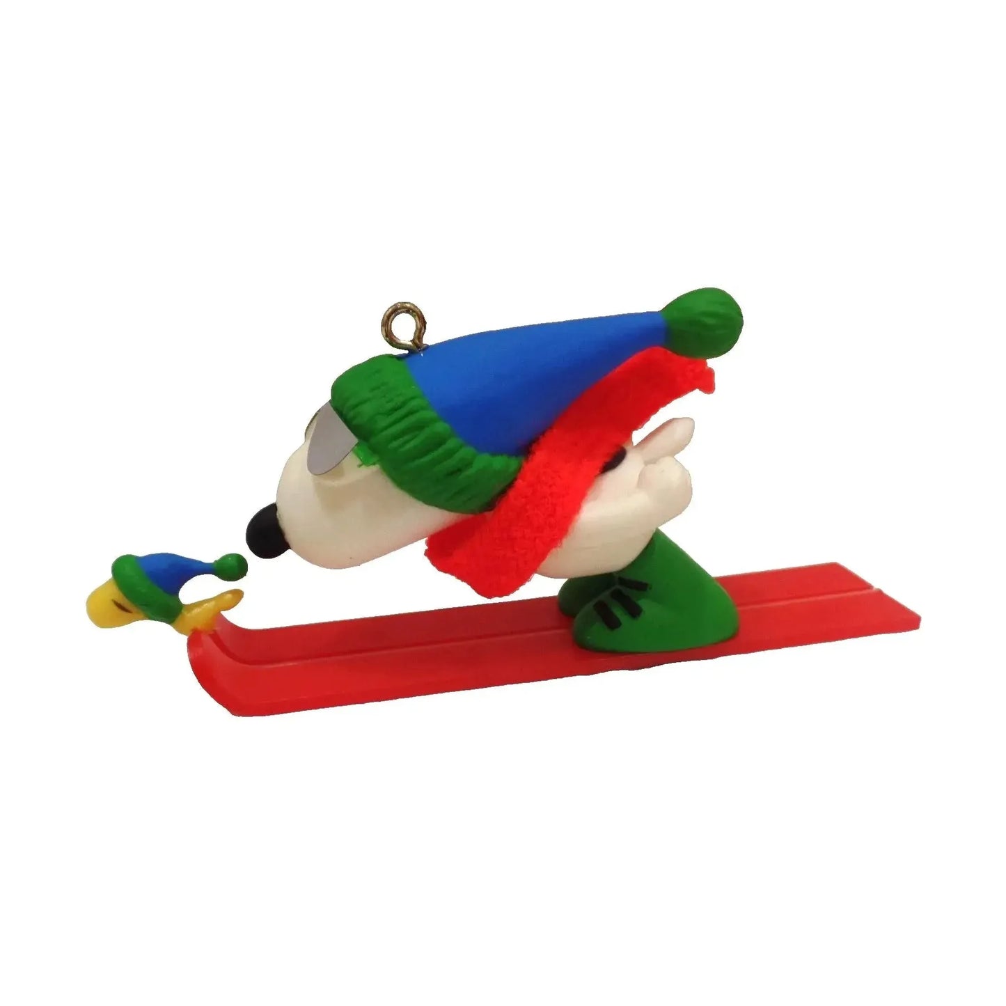 1984 Snoopy and Woodstock Skiing Hallmark Ornament (Peanuts) QX4391