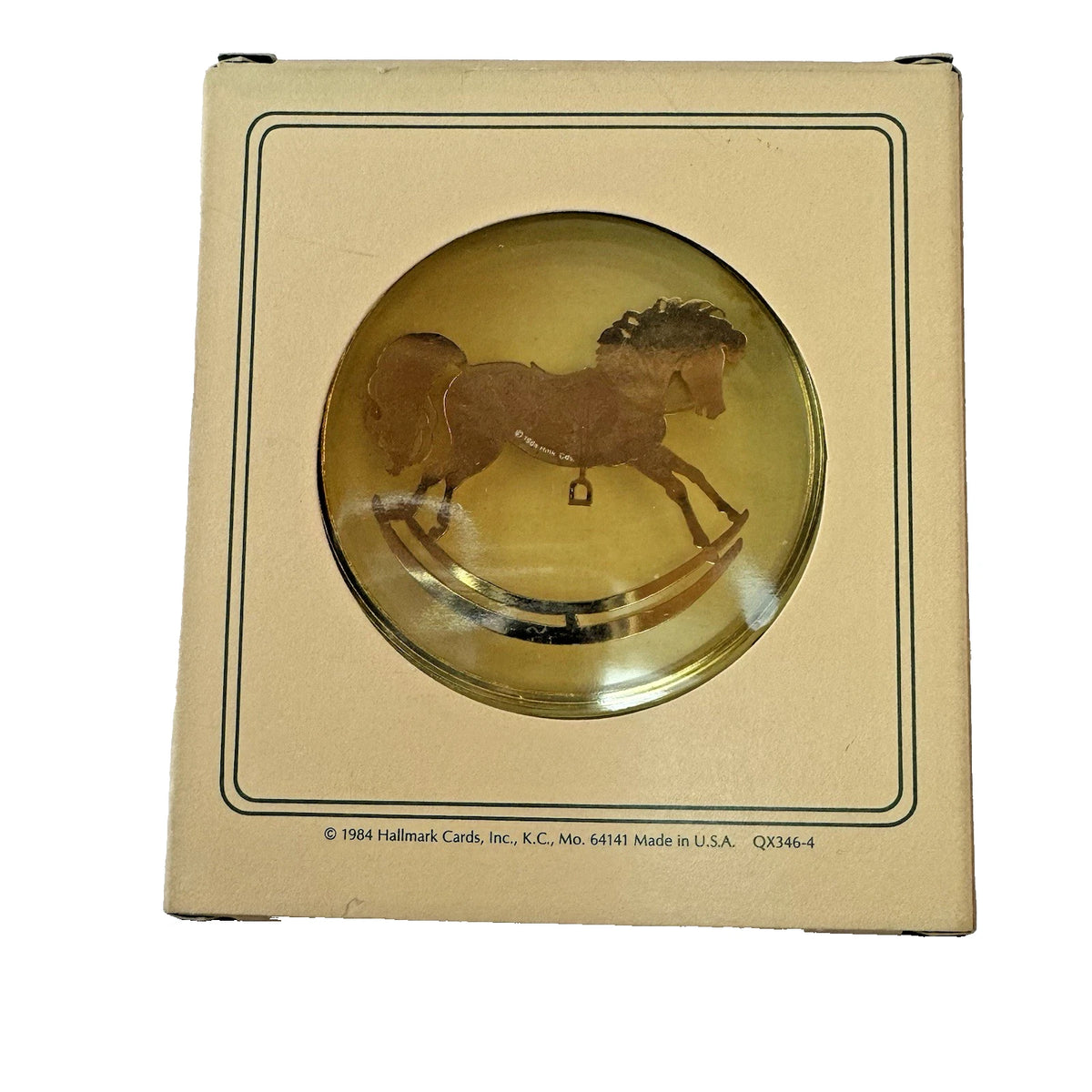 1984 Old-Fashioned Rocking Horse (Rocking Horse) Hallmark Ornament QX346-4 Image5