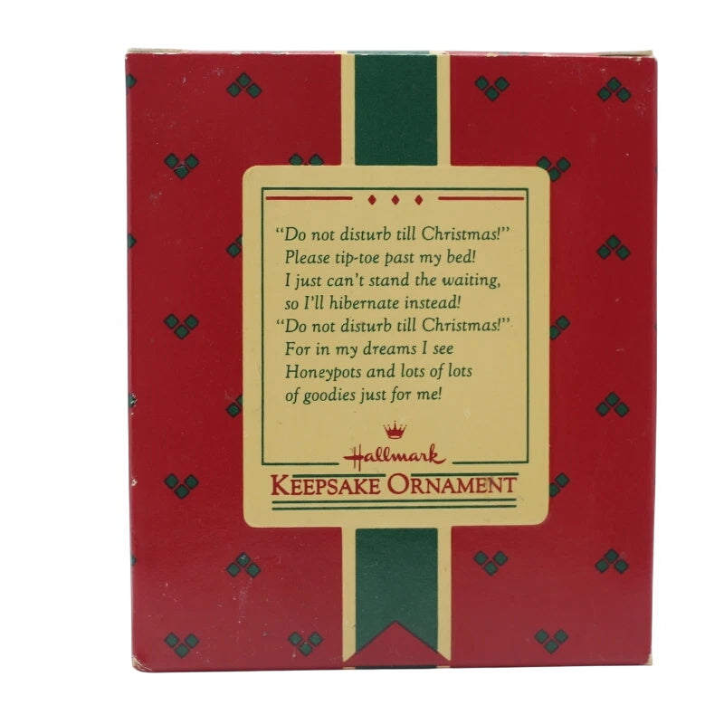 1985 Do not Disturb Bear Hallmark Ornament (Bear) QX4812