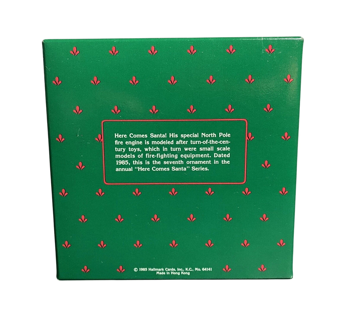 1985 Santa's Fire Engine Hallmark Ornament (Here Comes Santa) QX4965