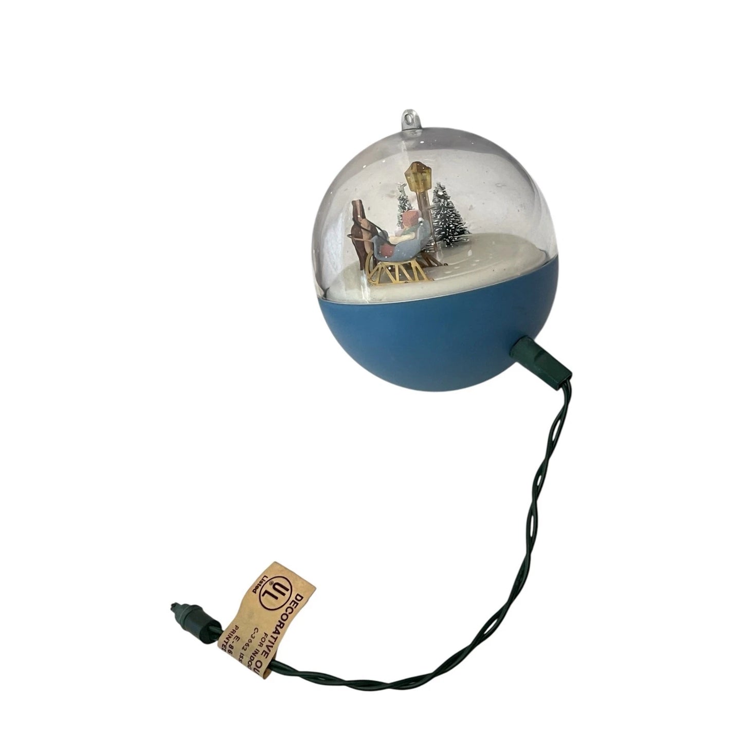 1986 Christmas Sleigh Ride Hallmark Ornament (Santa Claus) QLX7012