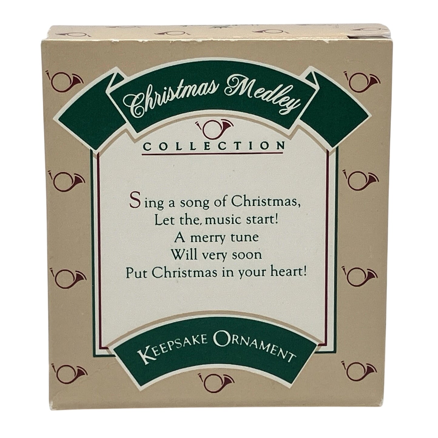 1986 Festive Treble Clef Hallmark Ornament (Music) QX5133