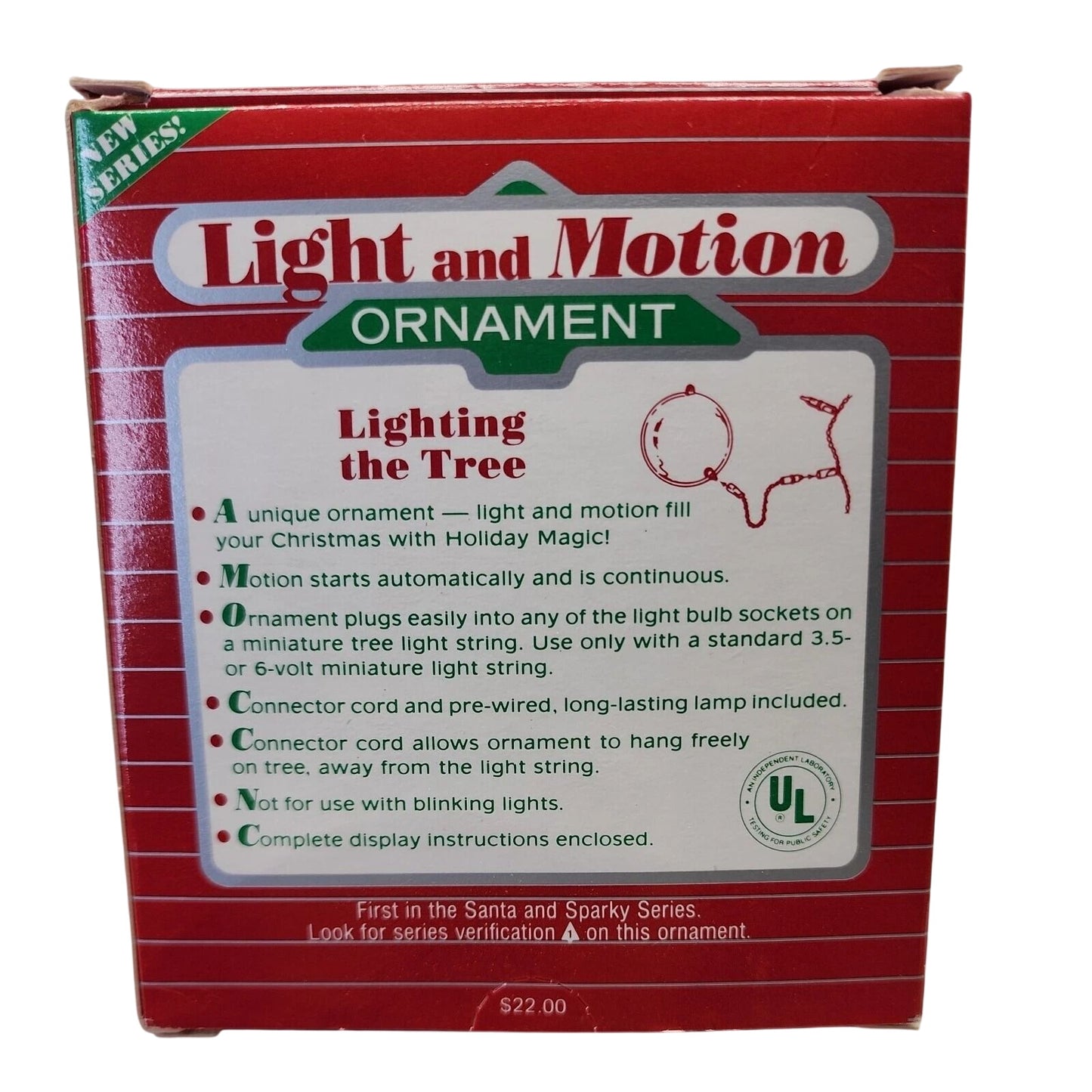 1986 Lighting the Tree Hallmark Ornament (Santa and Sparky) QLX7033