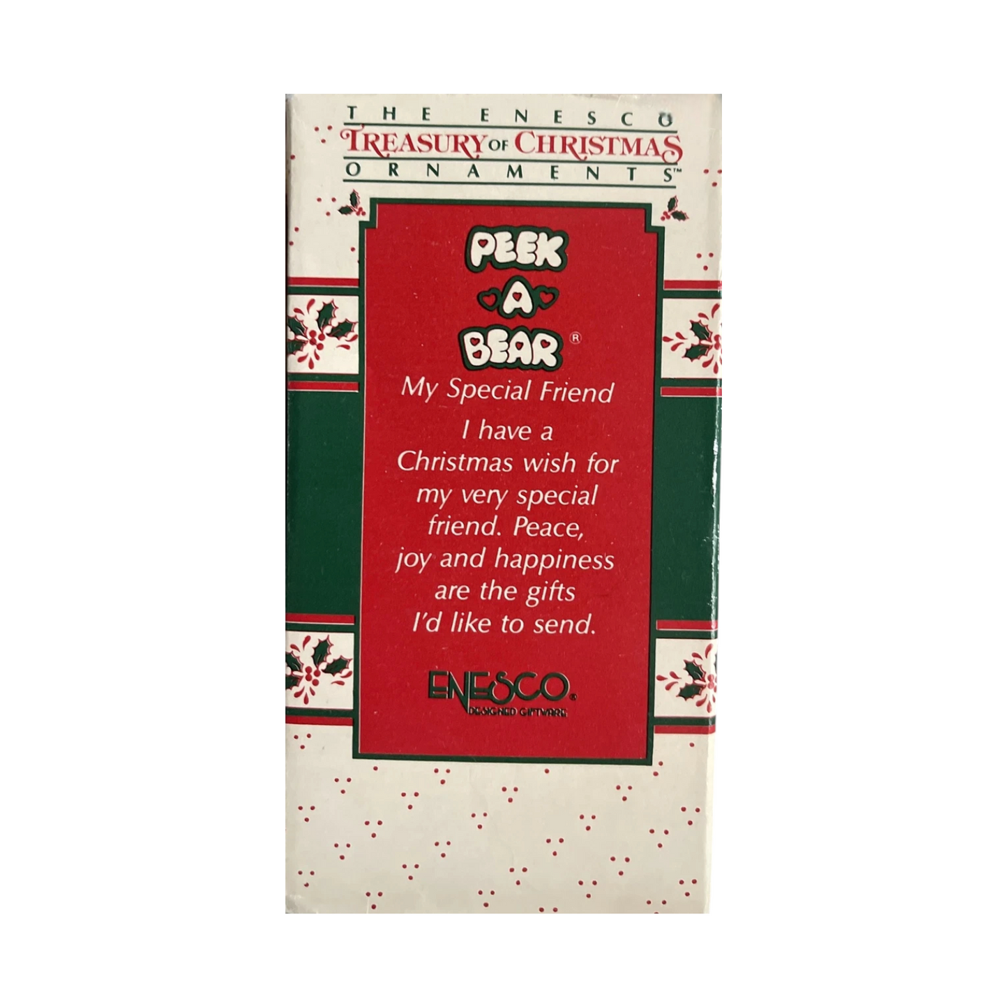 1987 My Special Friend - Peek A Bear (Enesco)