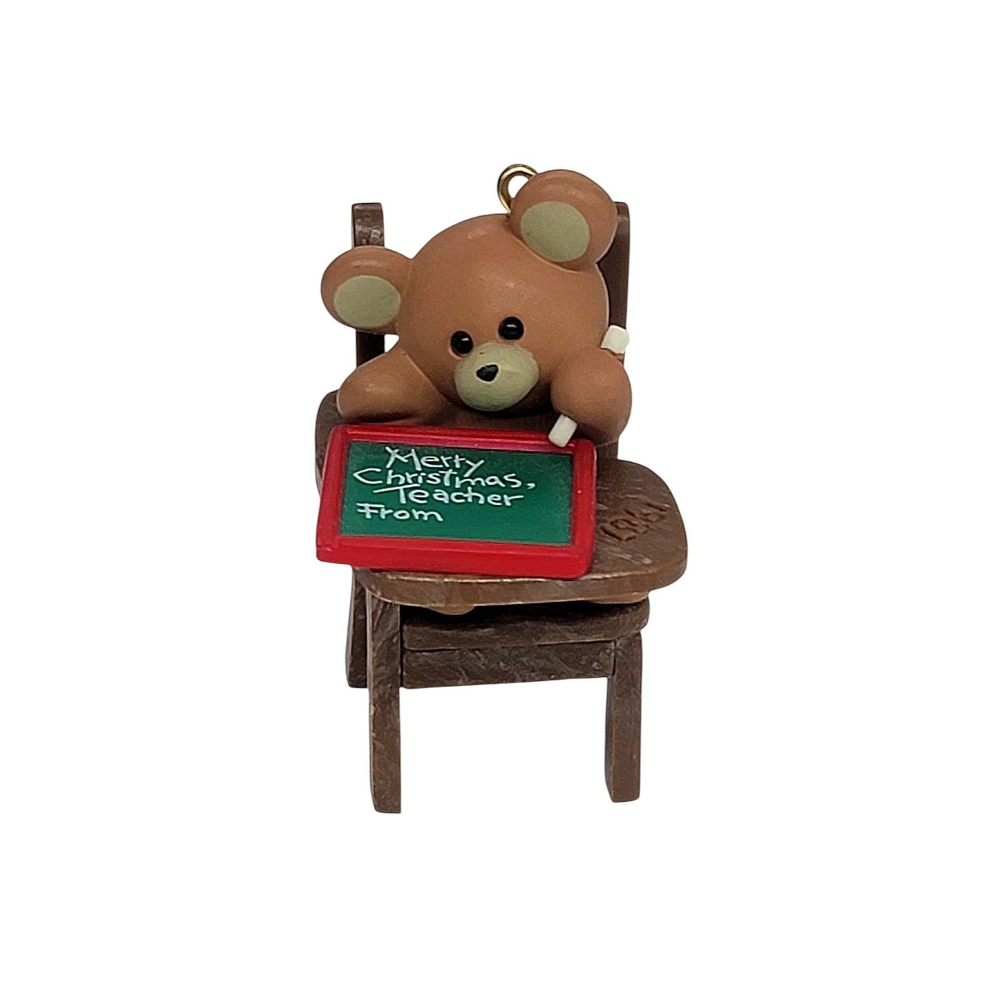1987 Teacher Hallmark Ornament (Teddy Bear) QX466-7 QX4667