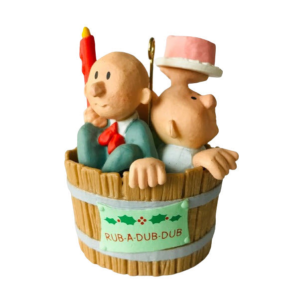 1987 Three Men in a Tub Hallmark Ornament (Santa Claus) QX4547