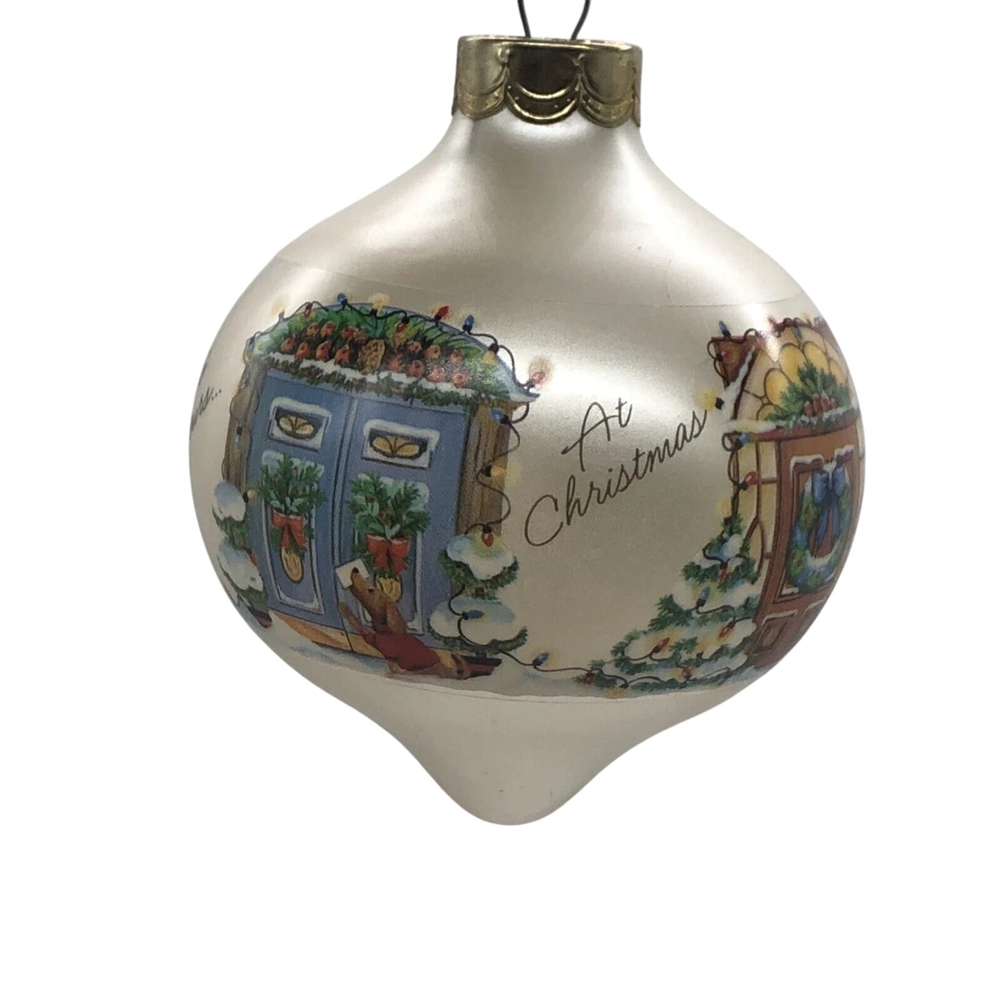 1987 From Our Home to Yours Hallmark Ornament (Glass Ball) QX2799
