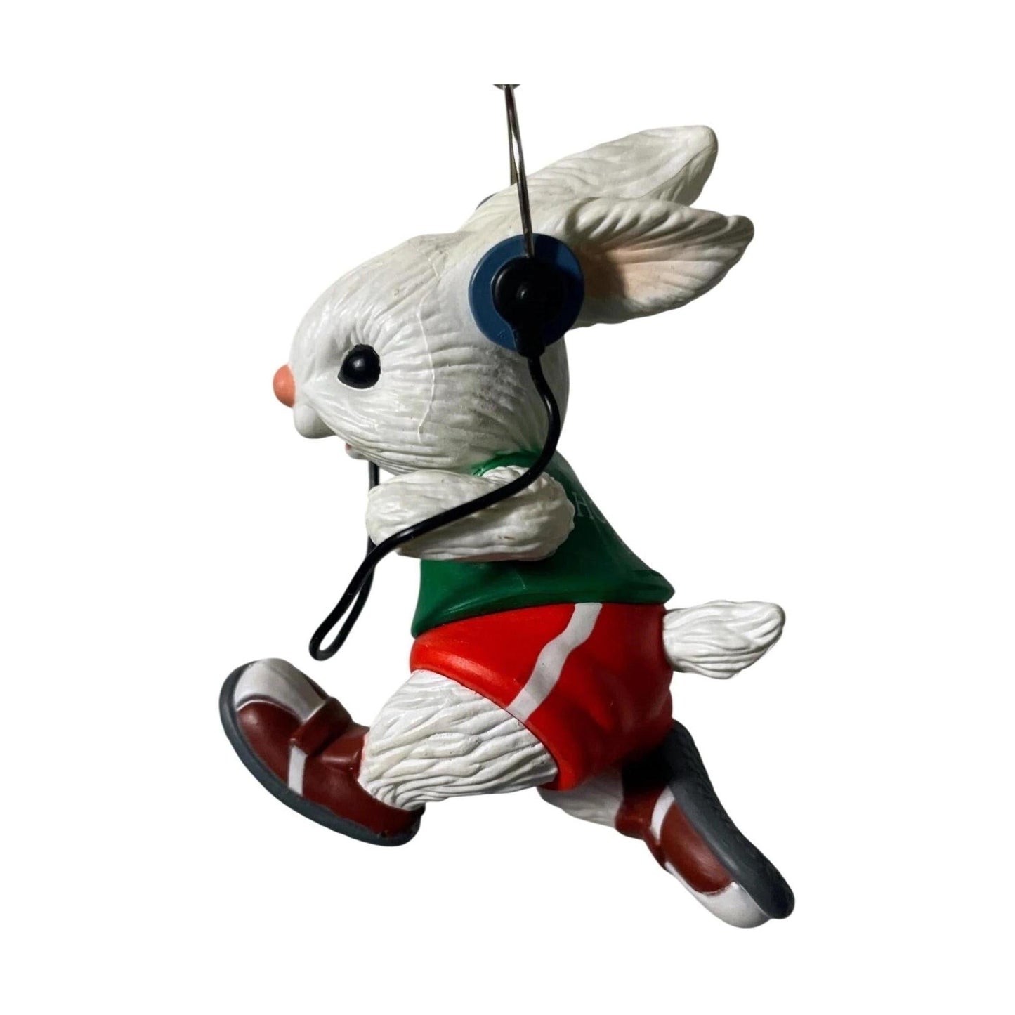 1987 Jogging Through the Snow Hallmark Ornament (Bunny) QX4577