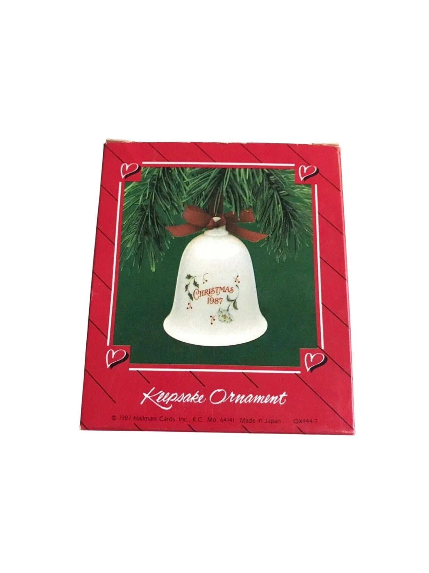 1987 Ten Years Together Hallmark Ornament (Bell) QX4447
