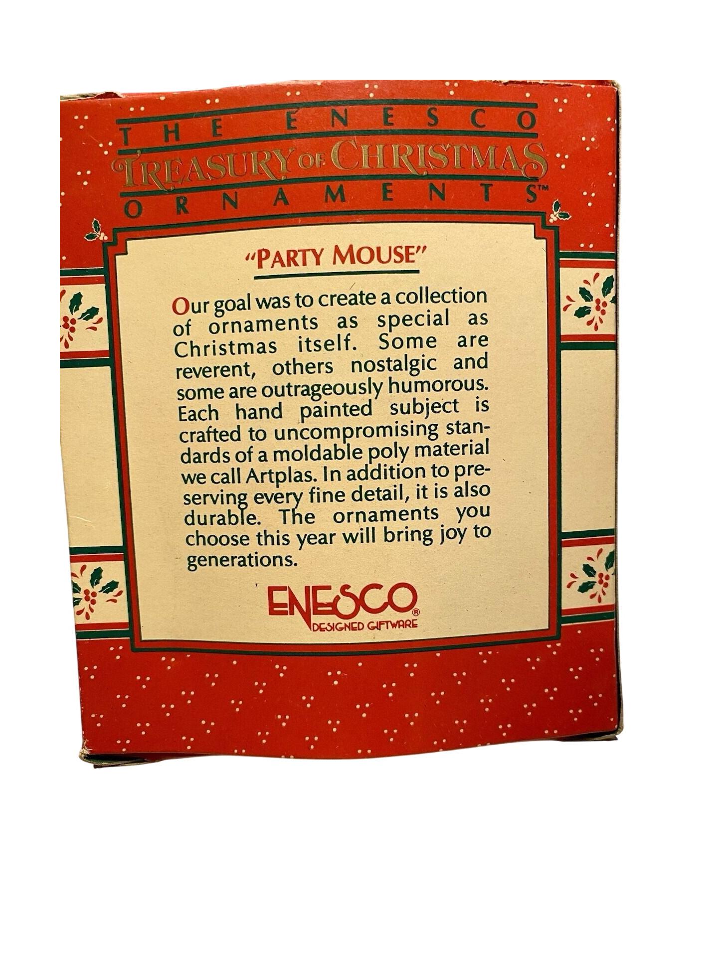1988 Party Mouse Enesco Ornament (Mouse) 558435