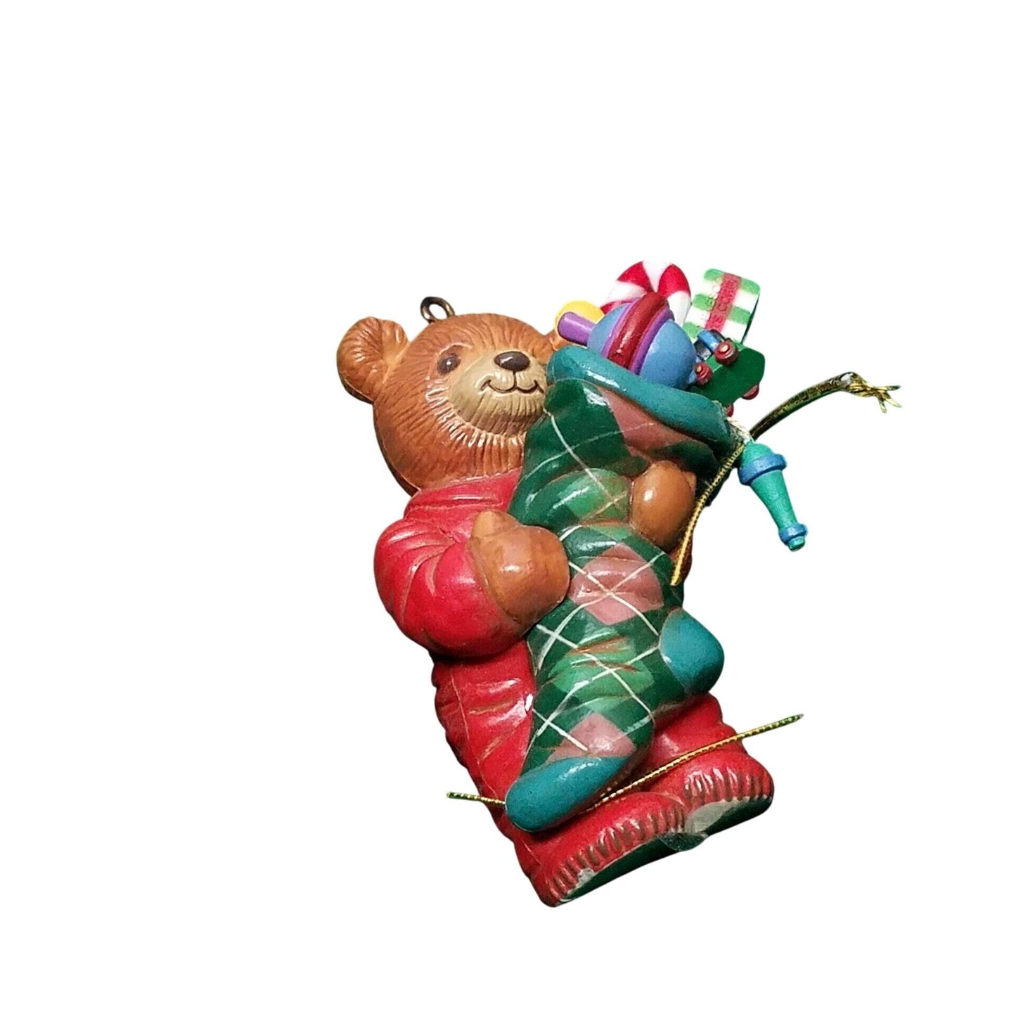 1988 Teddy's Stocking Enesco Ornament (Enesco) 555940