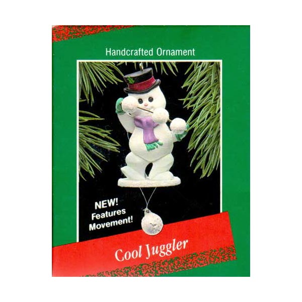 1988 Cool Juggler Hallmark Ornament (Snowmen) QX4874