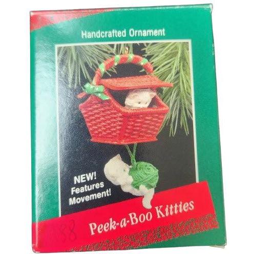 1988 Peek-a-Book Kitties Hallmark Ornament (Kitten) QX4871