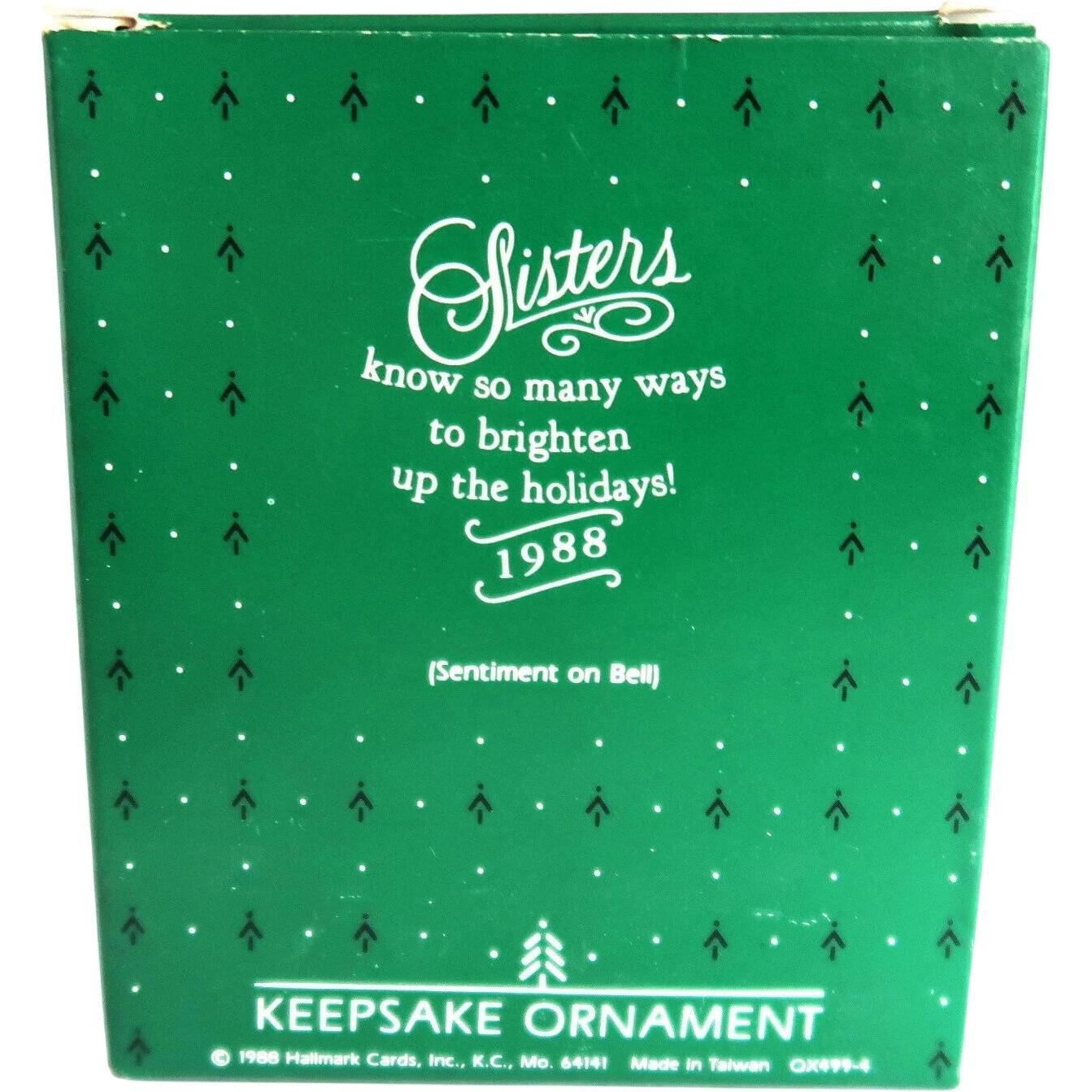 1988 Sister Hallmark Ornament (Porcelain Bell) QX4994