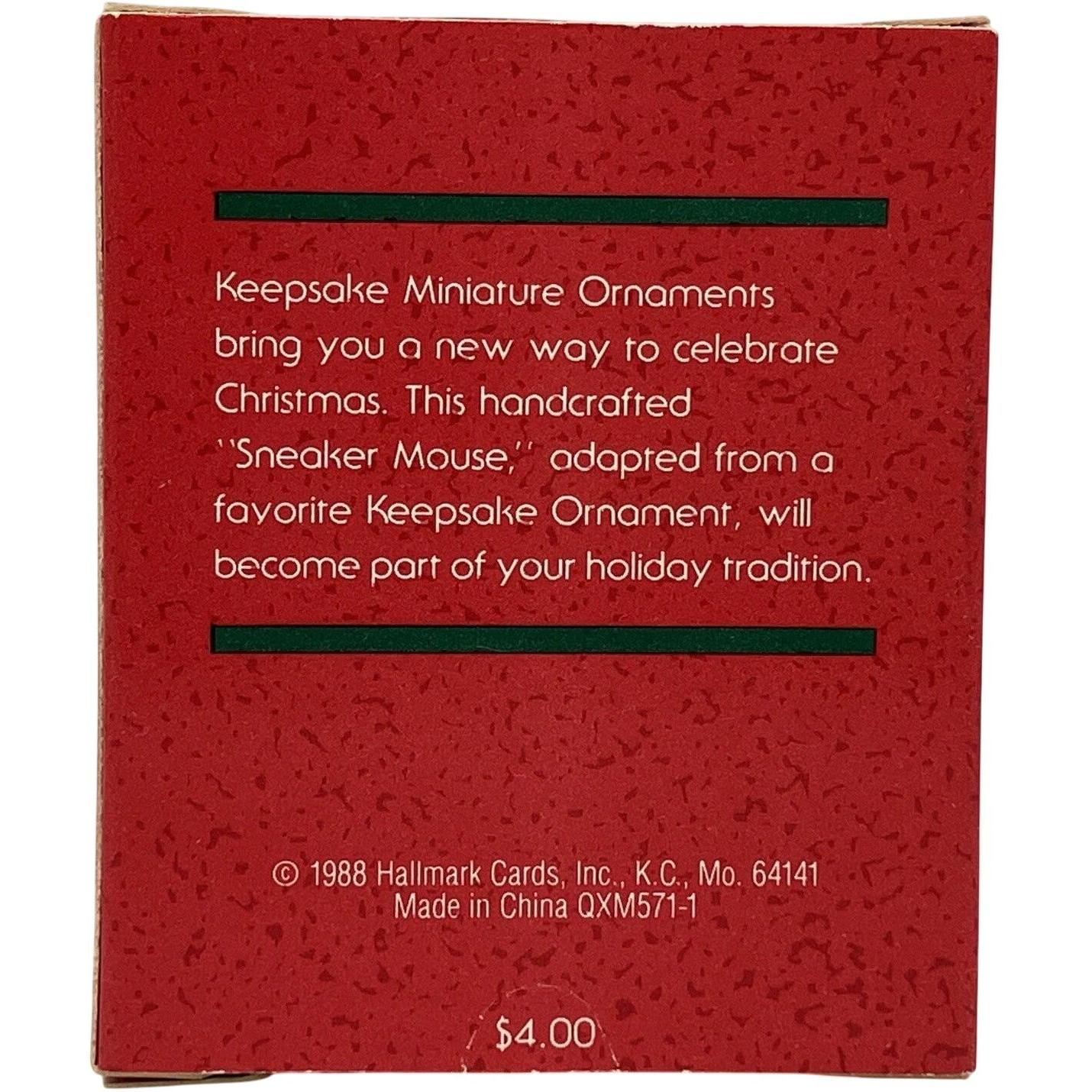 1988 Sneaker Mouse Hallmark Ornament (Mouse) QXM5711