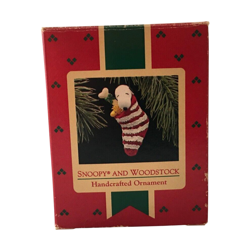 1988 Snoopy and Woodstock Hallmark Ornament (Peanuts) QX4741