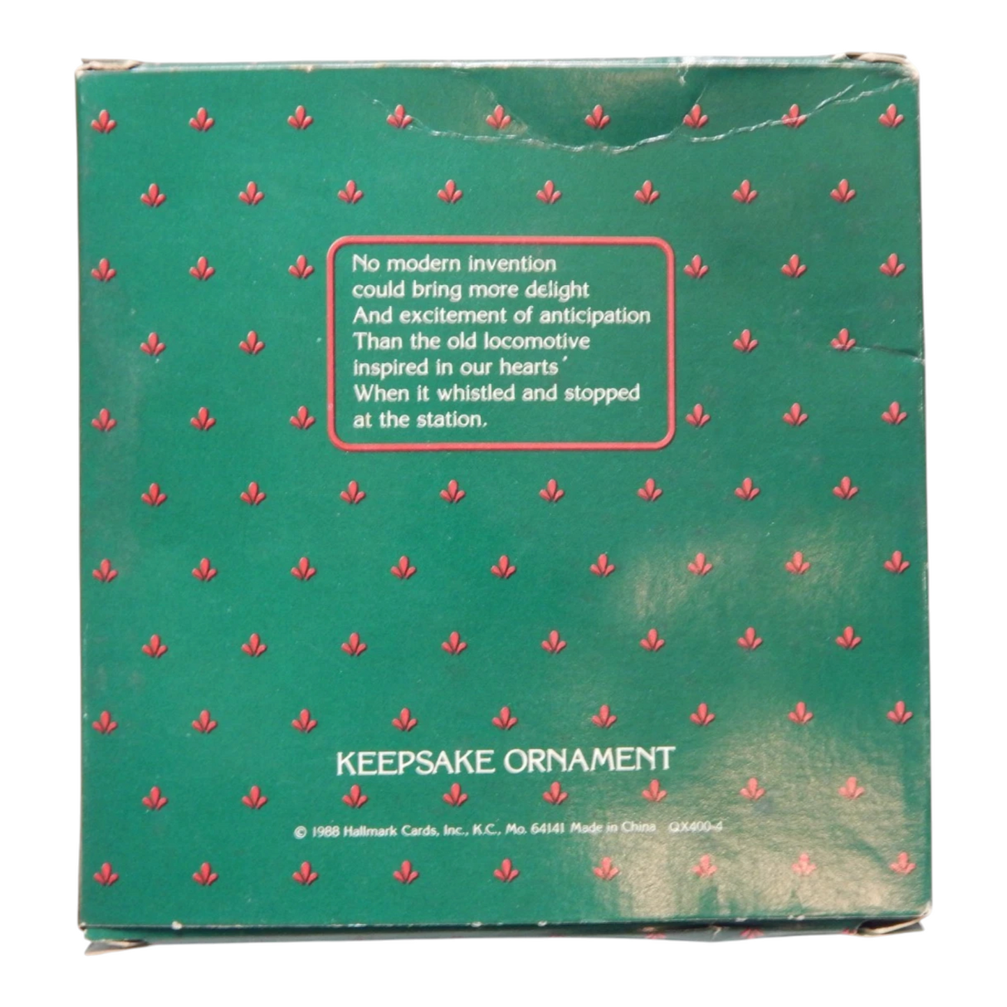 1988 Tin Locomotive Hallmark Ornament (Tin Locomotive) QX4004