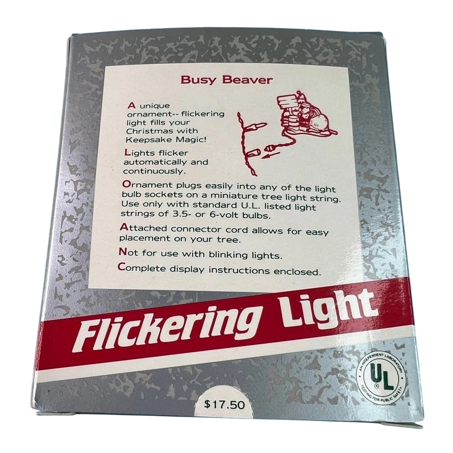 1989 Busy Beaver Hallmark Ornament (Beaver) QLX7245