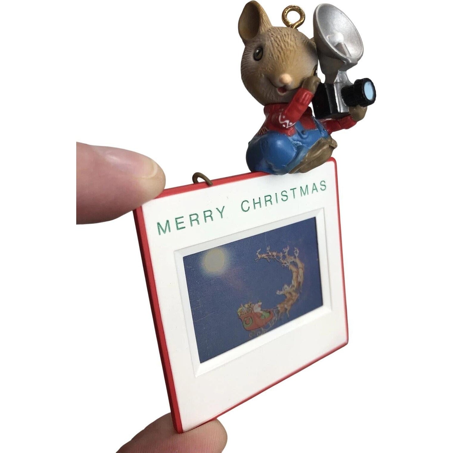 1989 "Caught in the Act" Final Production Year 1991 Enesco Ornament (Mouse) 830046