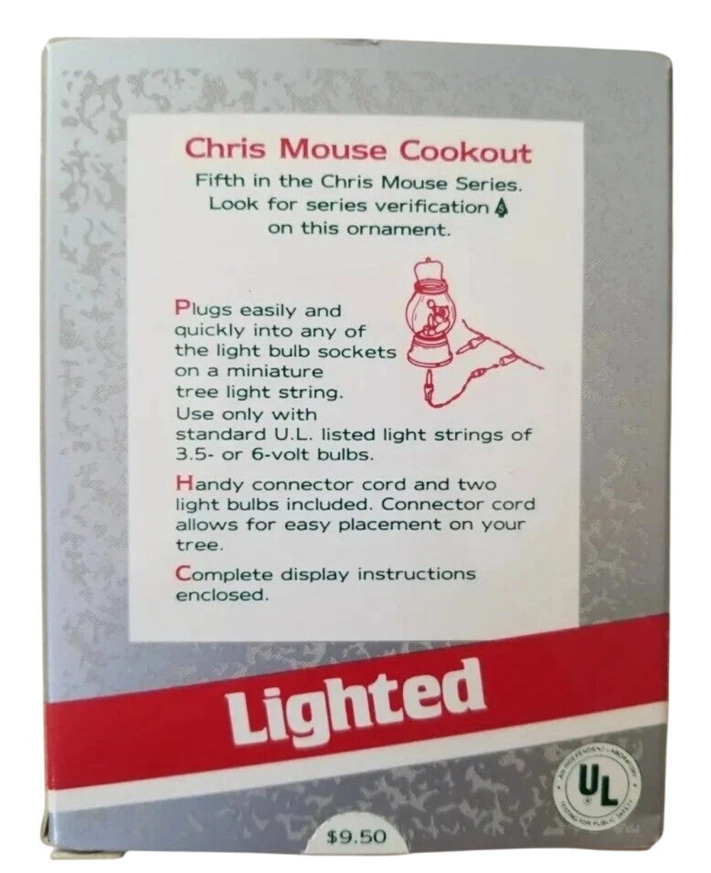 1989 Chris Mouse Cookout Hallmark Ornament (Chris Mouse) QLX7225