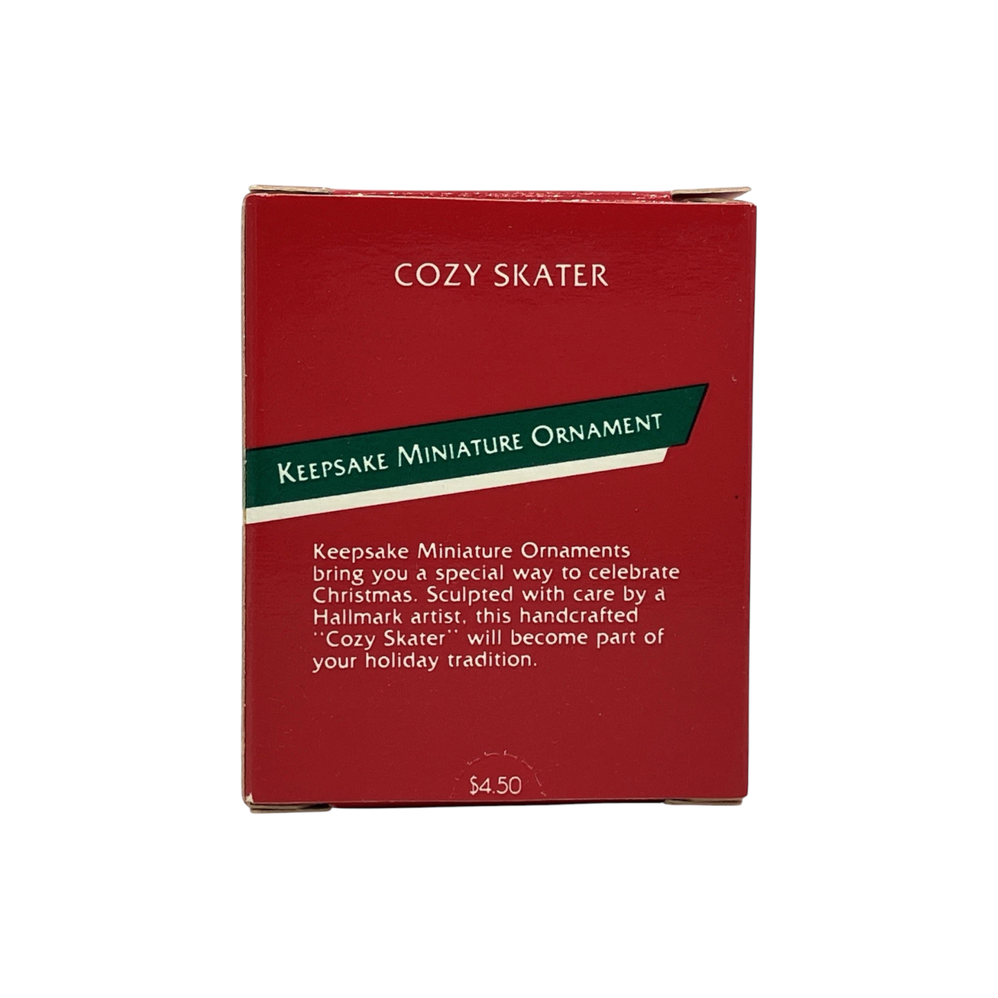 1989 Cozy Skater Hallmark Ornament (Mouse) QXM5735