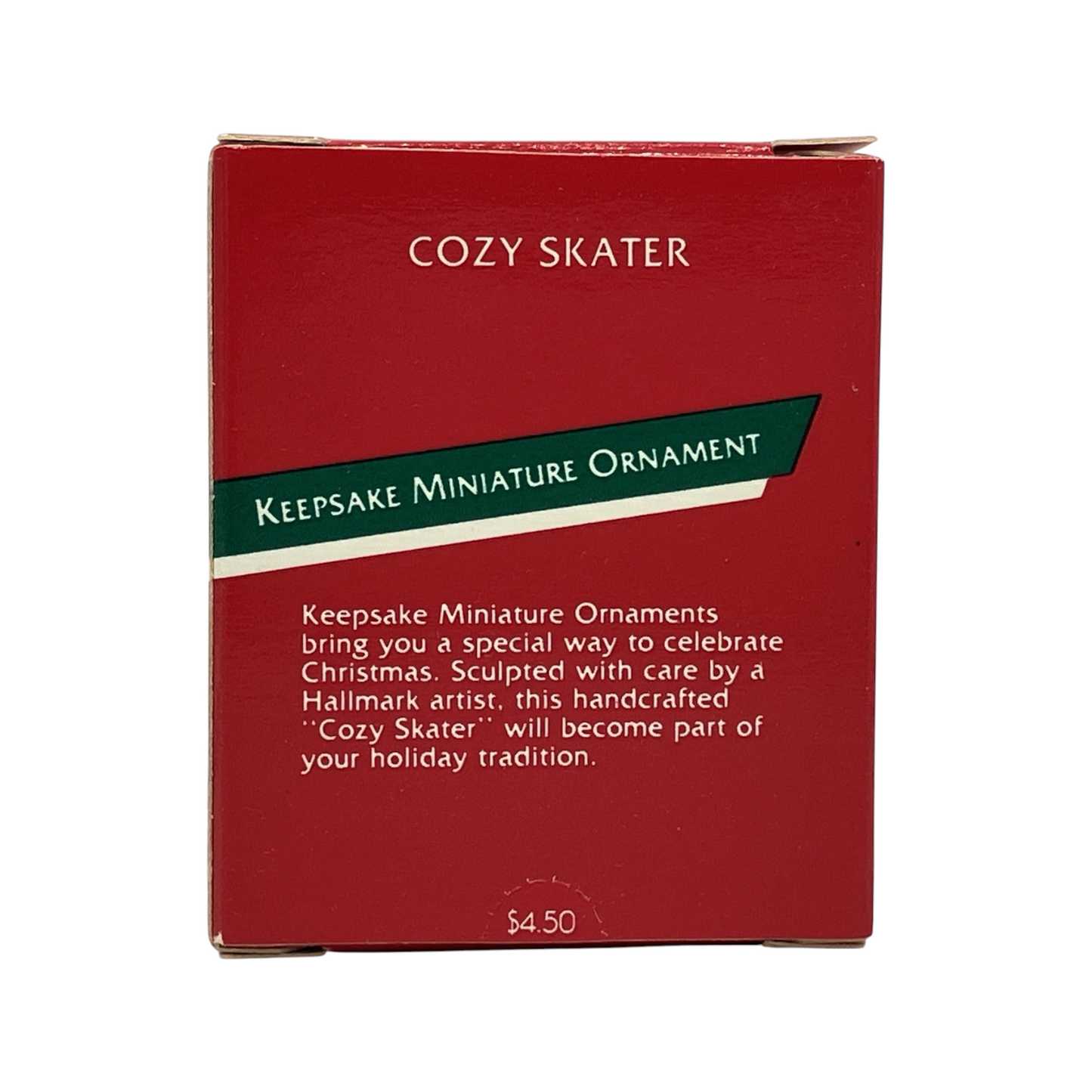 1989 Cozy Skater Hallmark Ornament (Mouse) QXM5735