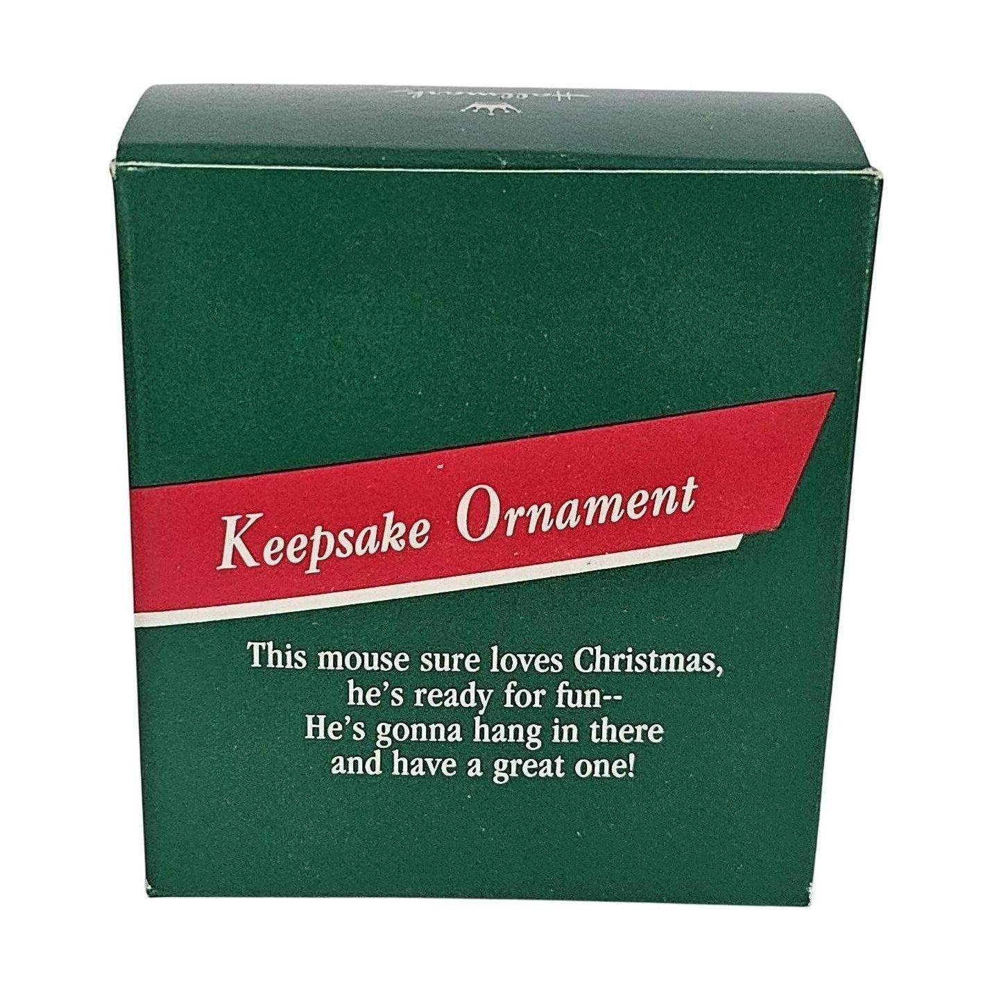 1989 Hang in There Hallmark Ornament (Mouse) QX4305