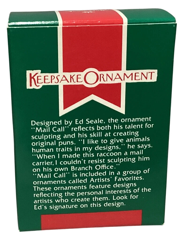 1989 Mail Call Carlton Cards Ornaments (Animal) QX452-2