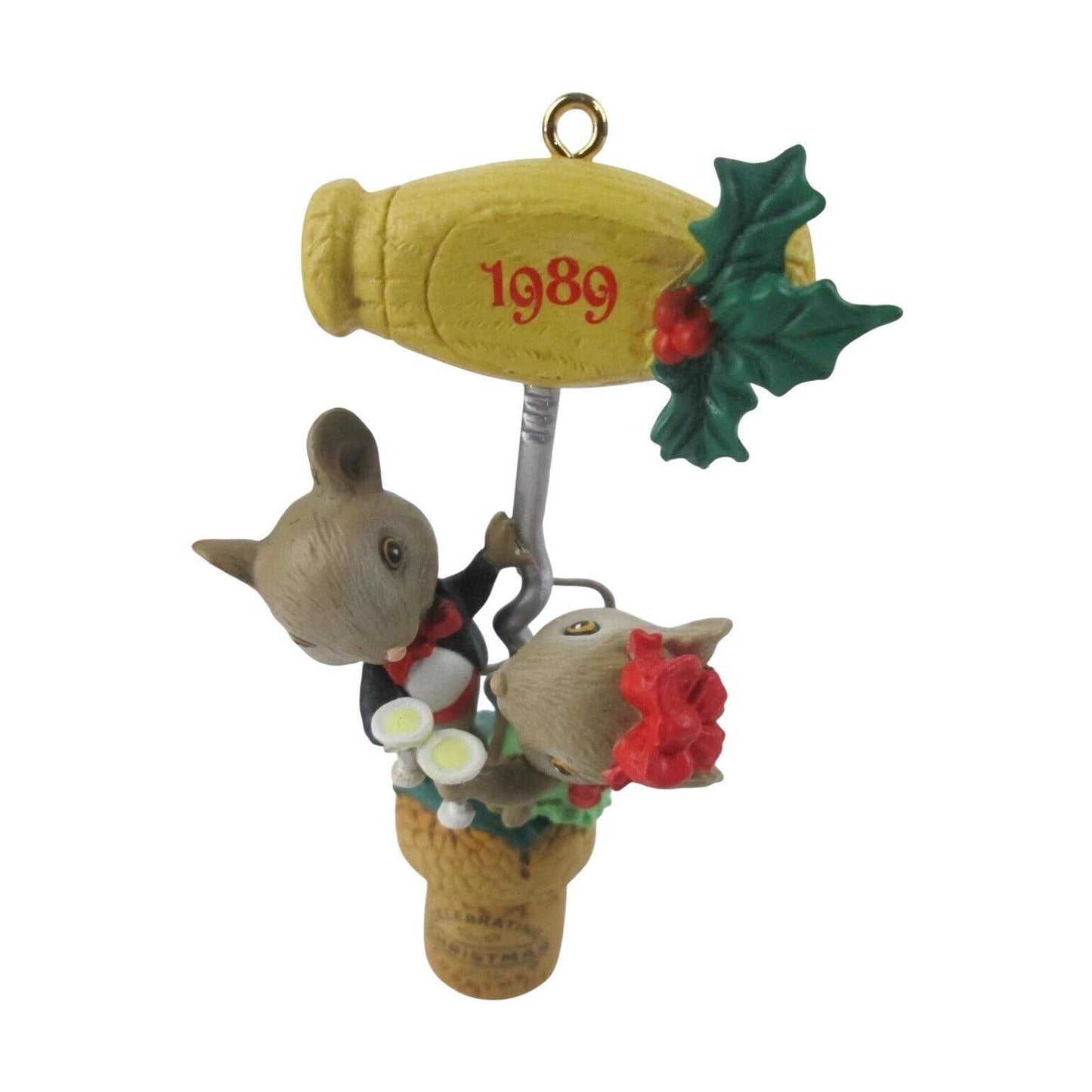 1989 Mistle-Toast - First in the "Christmas Together" Series Enesco Ornament (Mouse) 562963