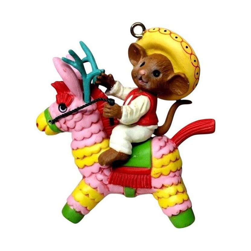 1989 "Pinata Ridin'" First in the "Miguel Mouse" Series Enesco Ornament (Mouse) 565504