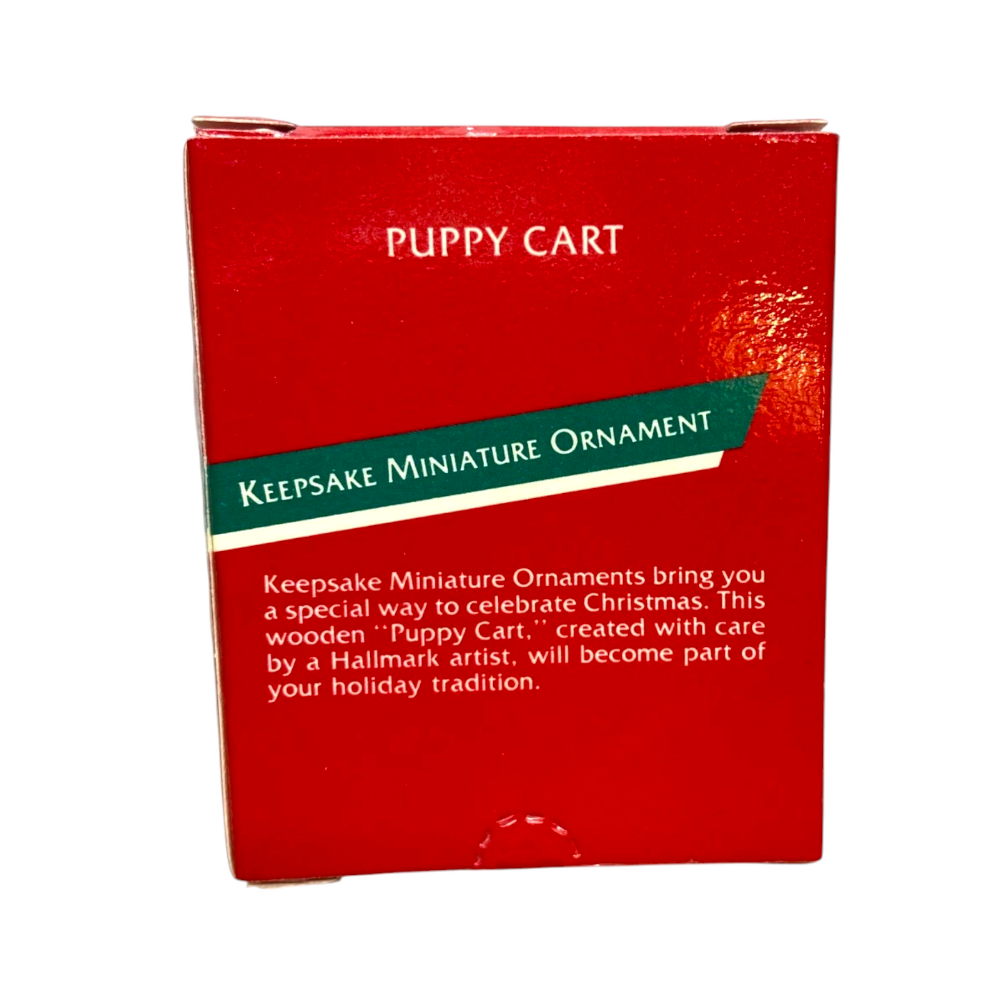 1989 Puppy Cart Hallmark Ornament (Animal) QXM5715