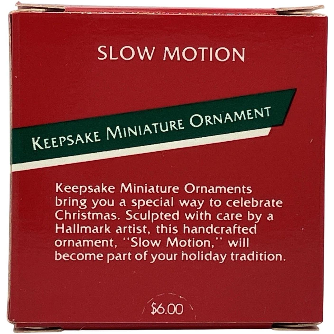 1989 Slow Motion - Turtle and Squarel Hallmark Ornament (Animal) QXM5752