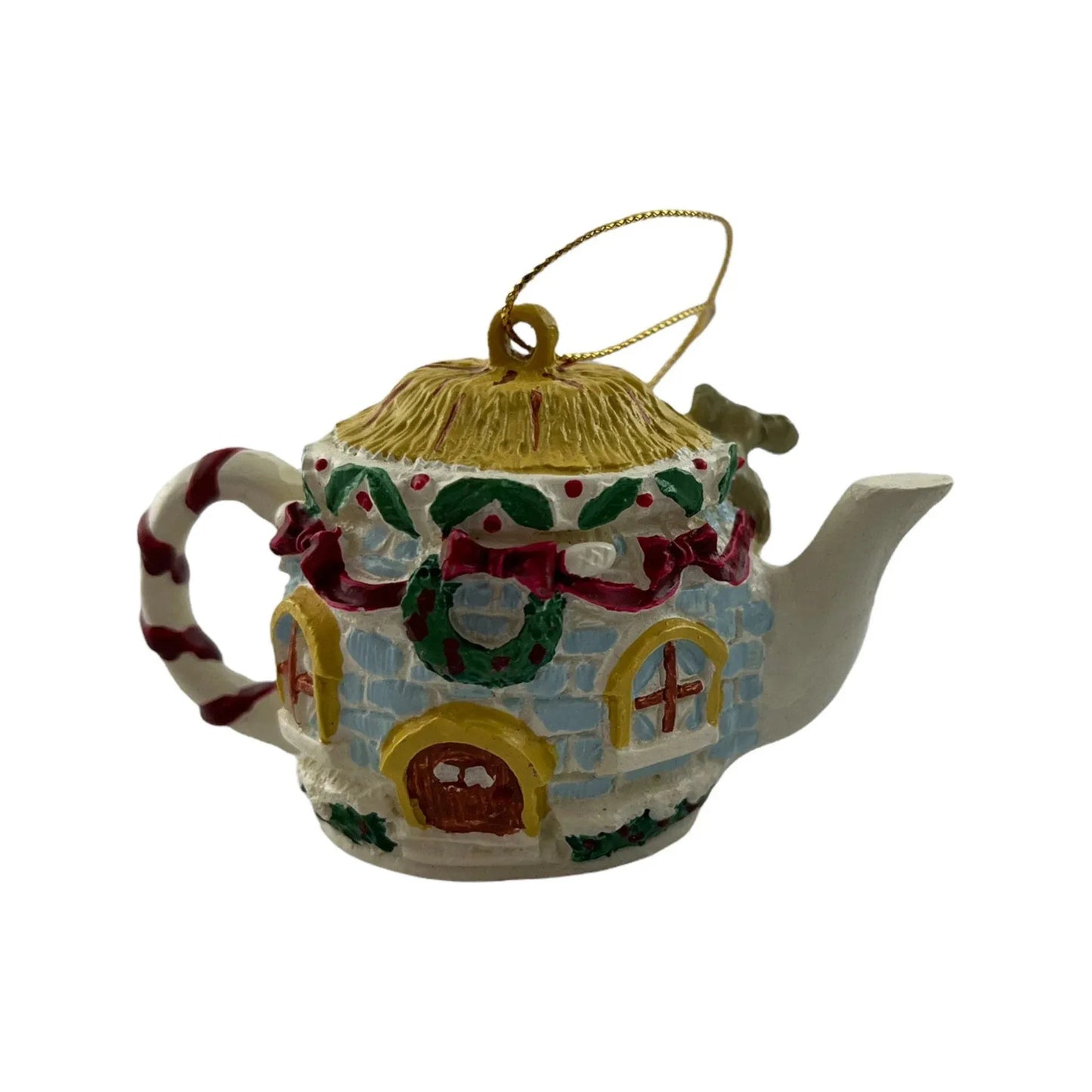 1989 "Tea Time" Second in the Tiny Tea Pot Series Enesco Ornament (Afternoon Tea) 694797
