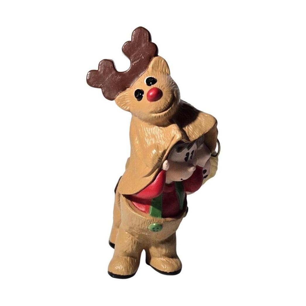 1989 Deer Disguise Hallmark Ornament (Reindeer) QX4265