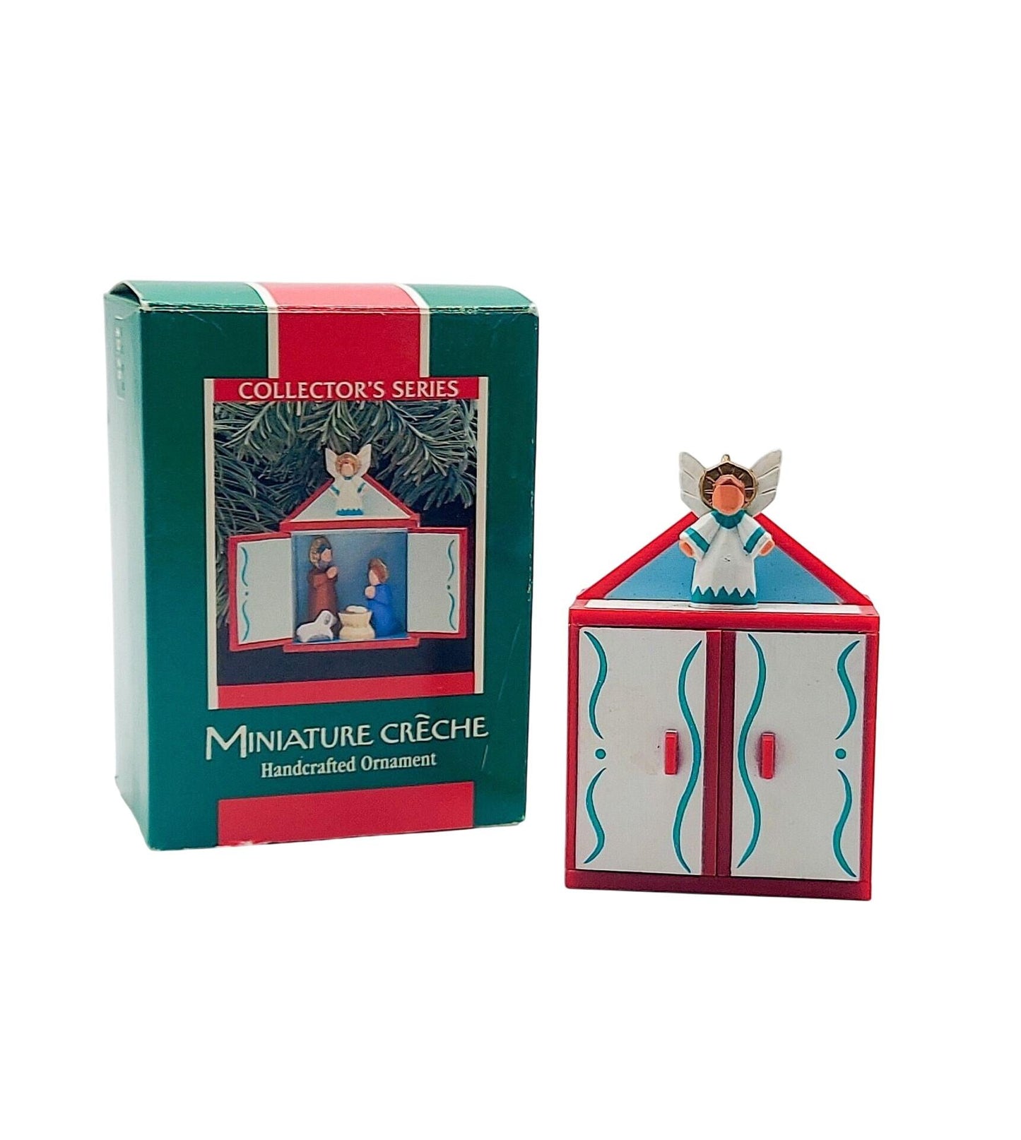 1989 Handcrafted Miniature Creche Hallmark Ornament (Nativity) QX4592