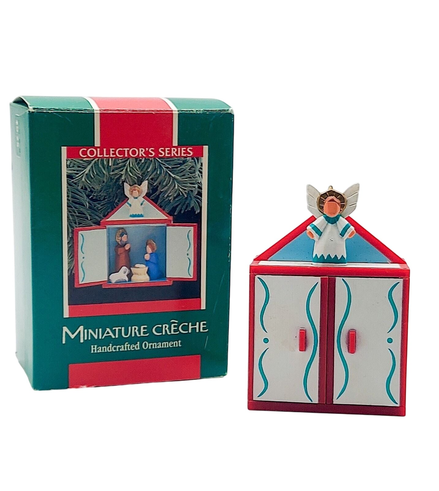 1989 Handcrafted Miniature Creche Hallmark Ornament (Nativity) QX4592