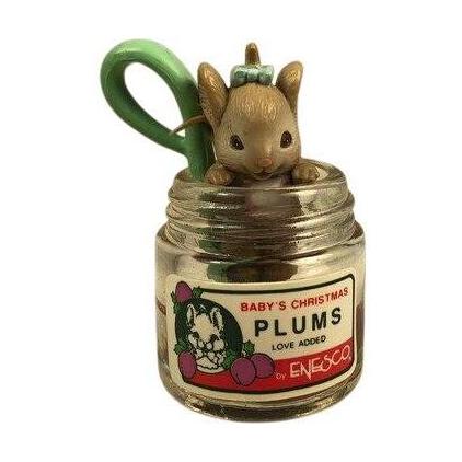 1990 Baby's Christmas Feast Enesco Ornament (Mouse) 565040
