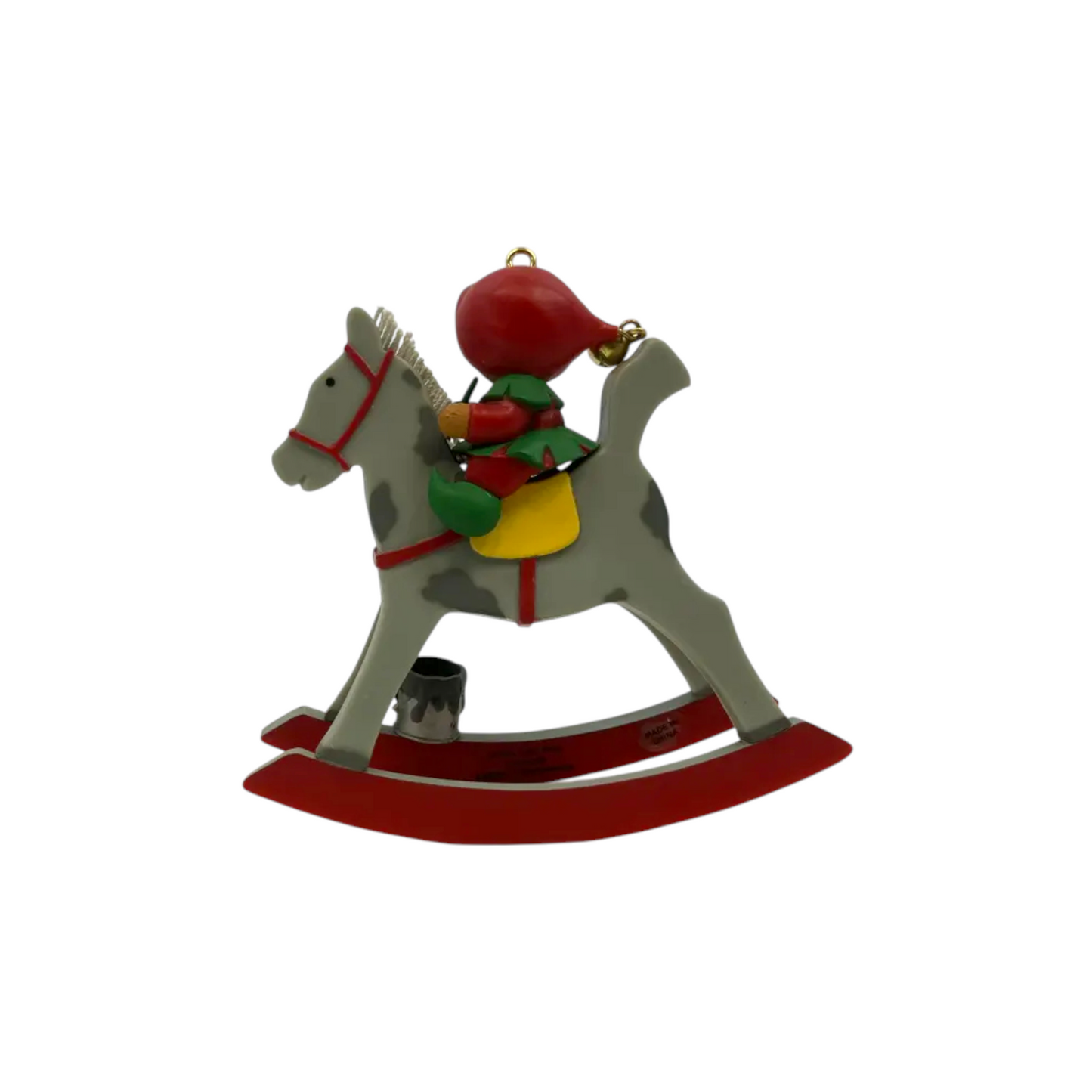 1990 Beary Christmas - First Issue in the Lucy & Me Dated Christmas Series Enesco Ornament (Rocking Horse) 576158