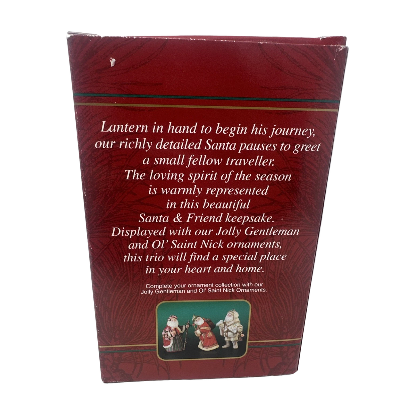 1990 Santa & Friend Carlton Cards Ornaments (Santa Claus) CXOR-105Y