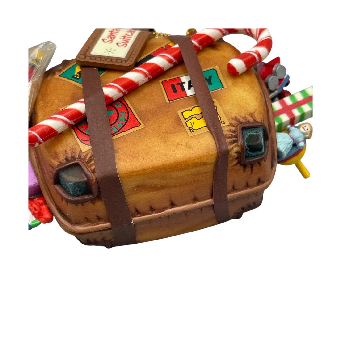 1990 Santa's Suitcase Enesco Ornament (Treasury of Christmas) 566160