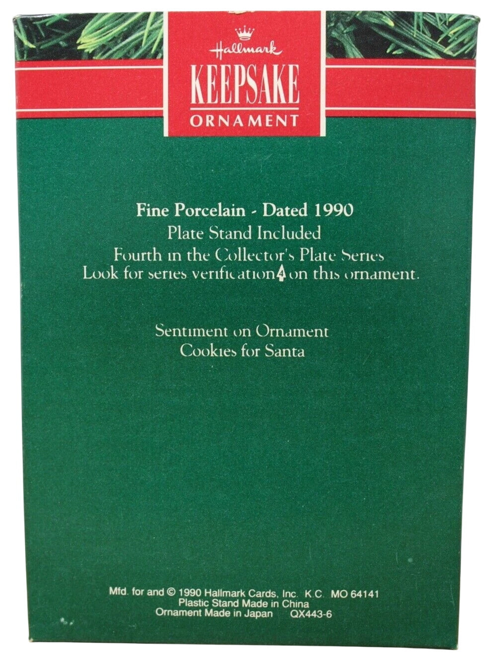 1990 Cookies for Santa (Collector's Plate)